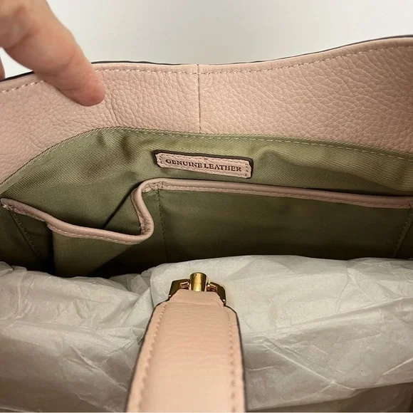 G.I.L.I. Classic Hobo Pebbled Leather in Blush. NWOT. Large #361 - Picture 10 of 12